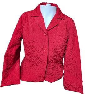 Womens‎ Mountain Lake Petite Medium Red Quilted Jacket